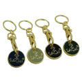 Promotional Wholesale Metal Trolley Coin Key Ring